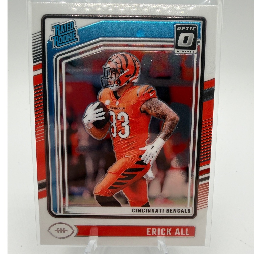 Erick All 2024 Panini Donruss Optic Rated Rookie RC No. 233 Cincinnati Bengals